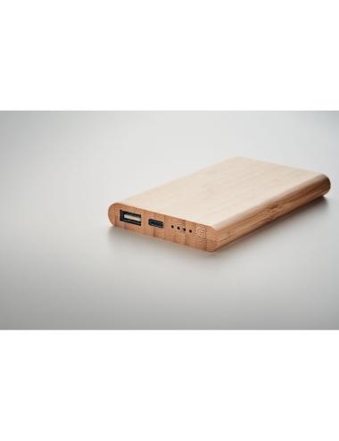 Power bank de bambú 4000 mAh