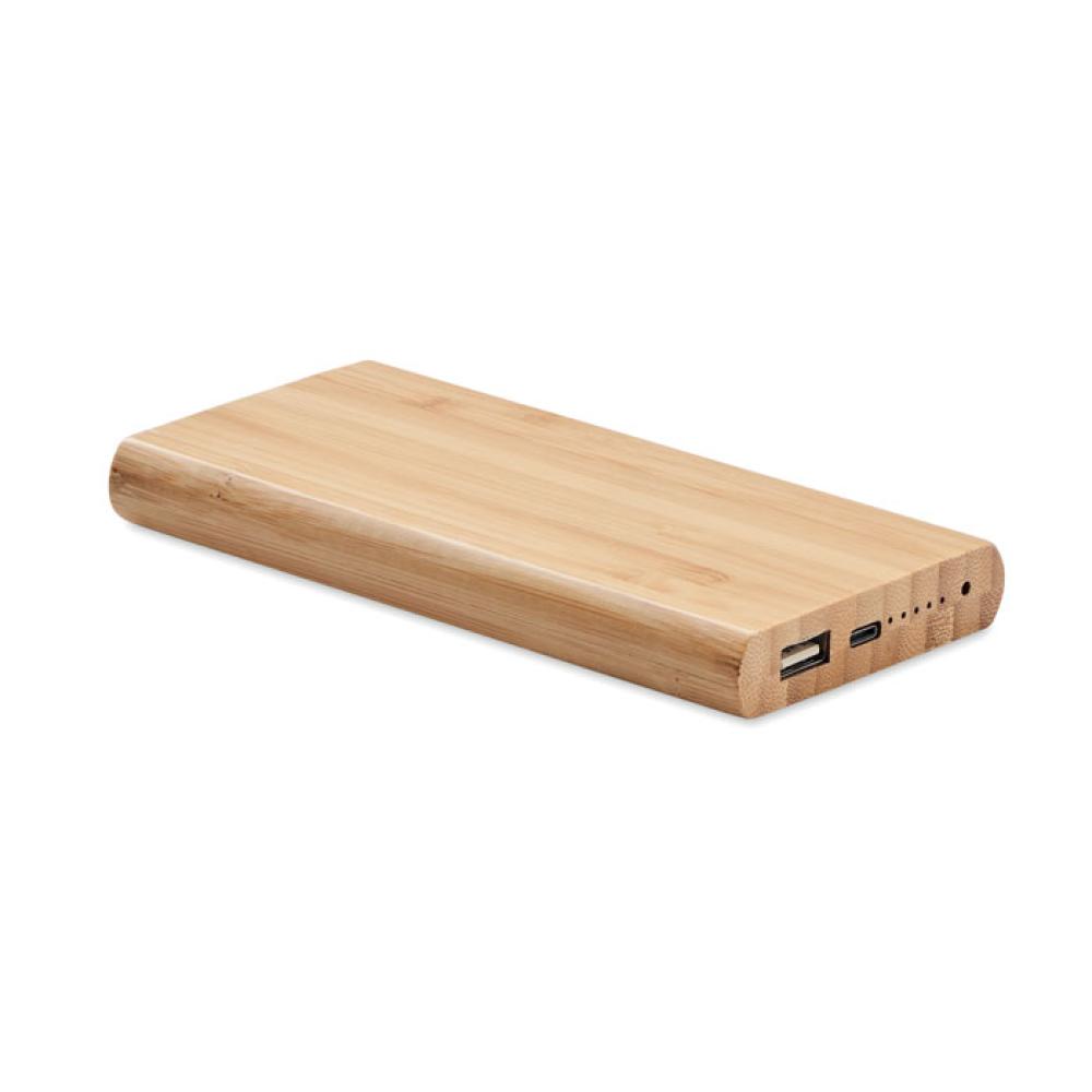 Power bank de bambú 6000 mAh