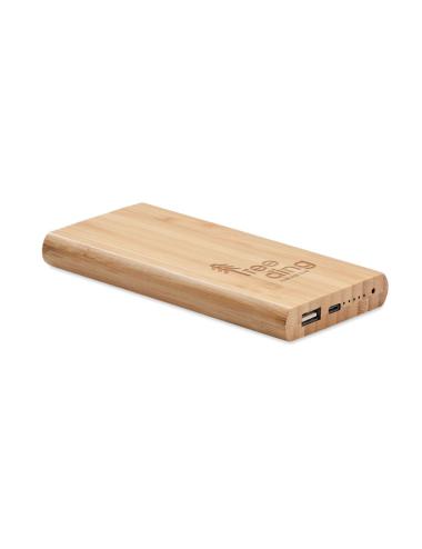 Power bank de bambú 6000 mAh