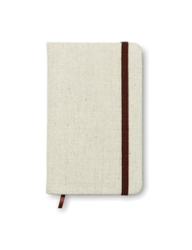 Cuaderno A6 con tapa de canvas