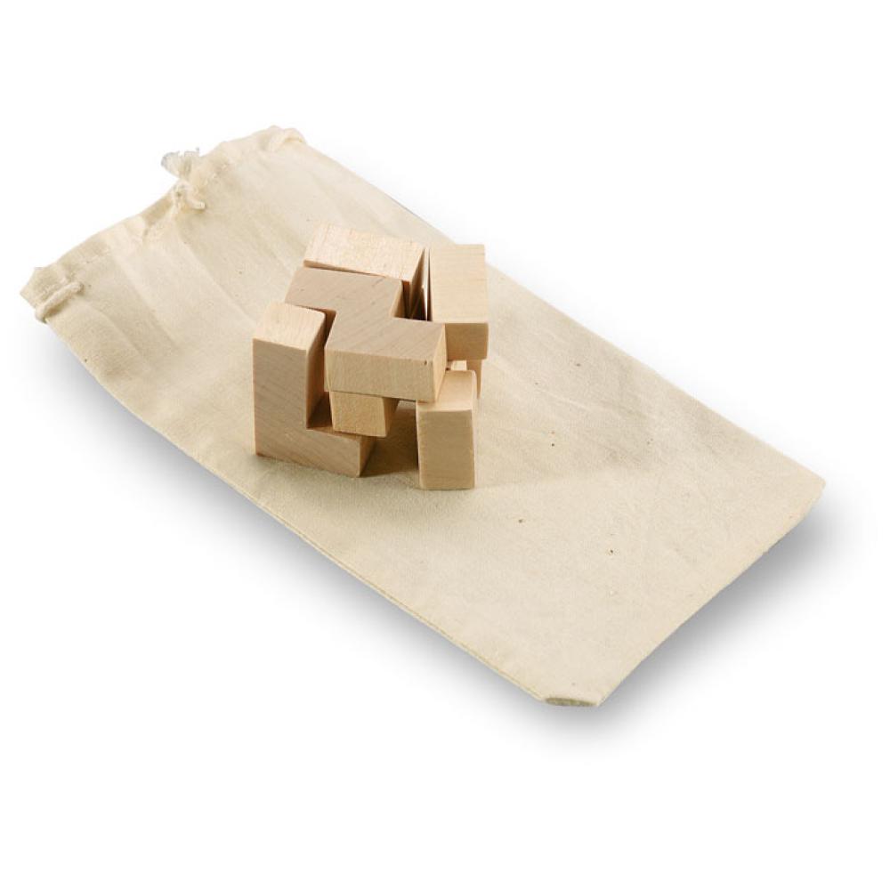 Puzzle de madera en bolsa