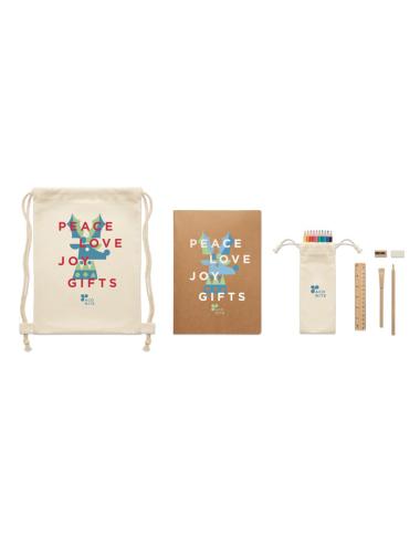 Set de dibujo infantil en bolsa